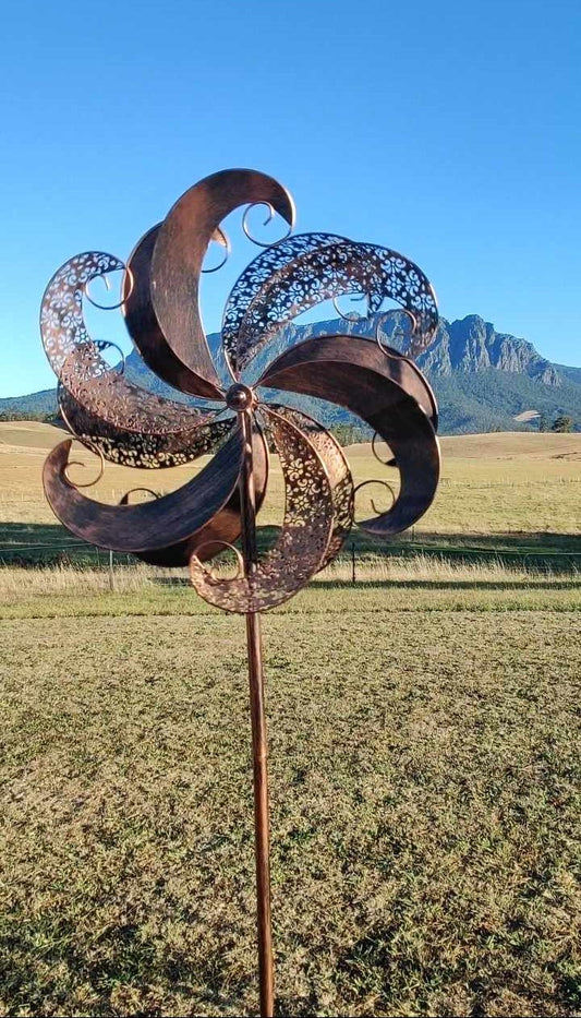 LARGE Copper Laced Wind Spinner